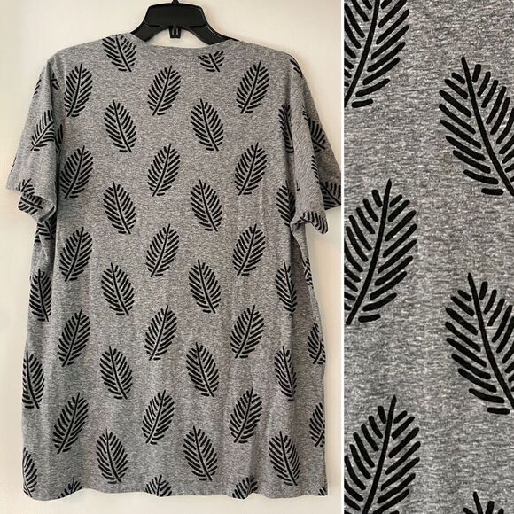 Denim & Flower Ricky Singh Printed Henley Button T-Shirt M - Picture 2 of 2